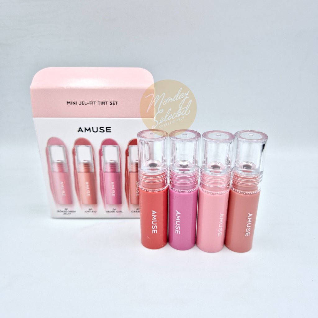 #พร้อมส่ง# แบ่งขาย [AMUSE] MINI Jel-Fit Tint Set 1.3g