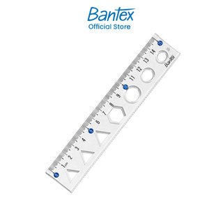 Bantex ไม้บรรทัด ไม้บรรทัดพลาสติก สีใส 30 ซม. / 15 ซม. แข็งแรง สำหรับเรียนและสอบคณิตศาสตร์ Ruler