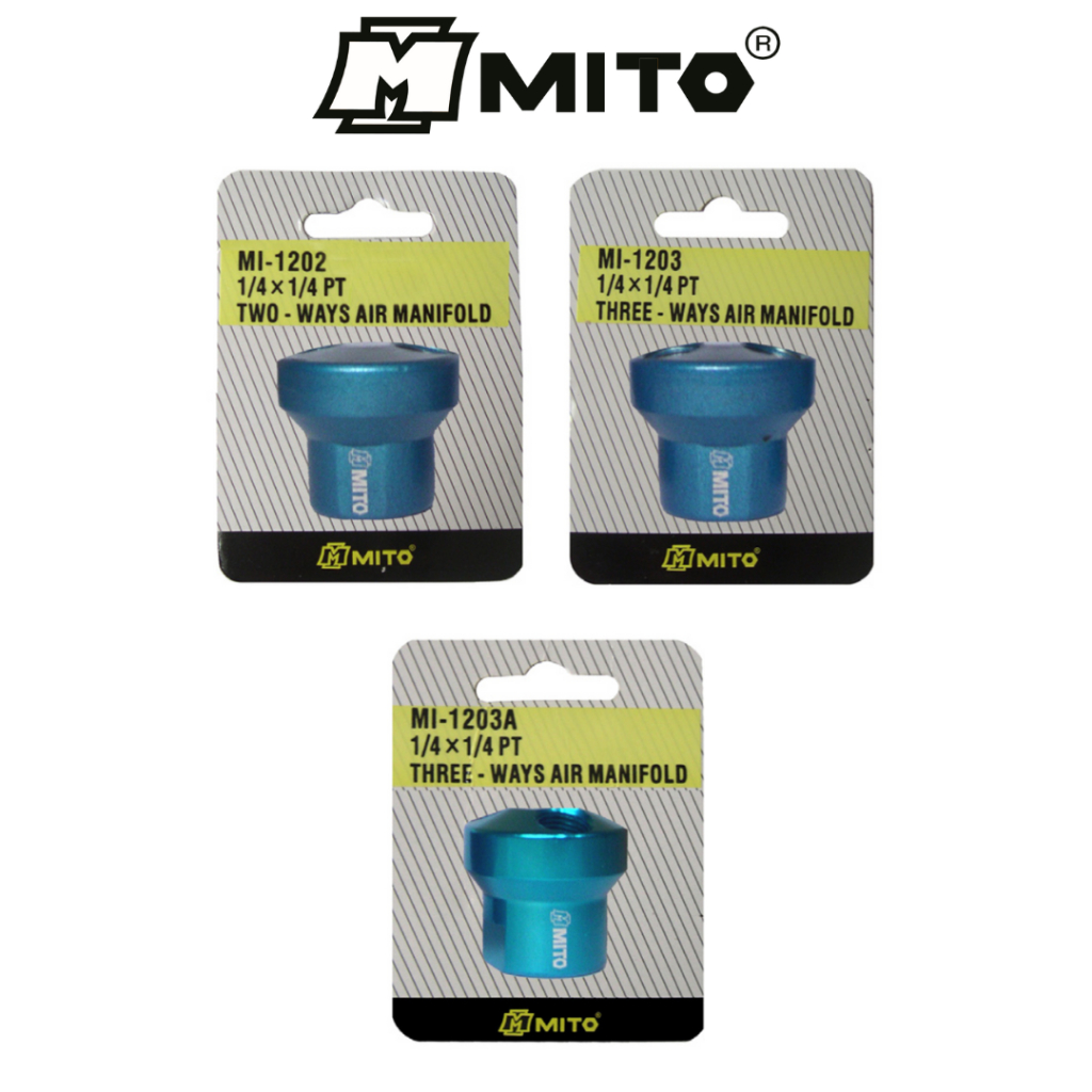 MITO หัวต่อคอปเปอร์ลม กลม รางคอปเปอร์แบบตัวY 1/4" No.MI-1202 - MI1203A