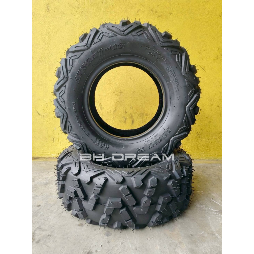 ยางขอบ10 เฉพาะยางขอบ 10 ยางatvขอบ10 20*7-10 ลายจุด(ราคาต่อ1 ล้อ)
