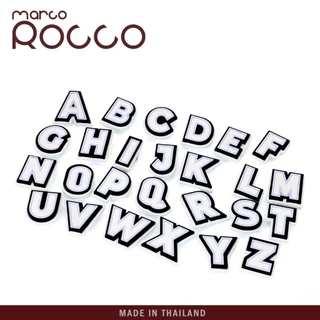 Marco Rocco จี้ปัก จี้ปักน่ารัก DIYจี้ปัก จี้รองเท้า ตัวอักษรอังกฤษA-Zใส่ที่รองเท้าและกระเป๋า JBT008