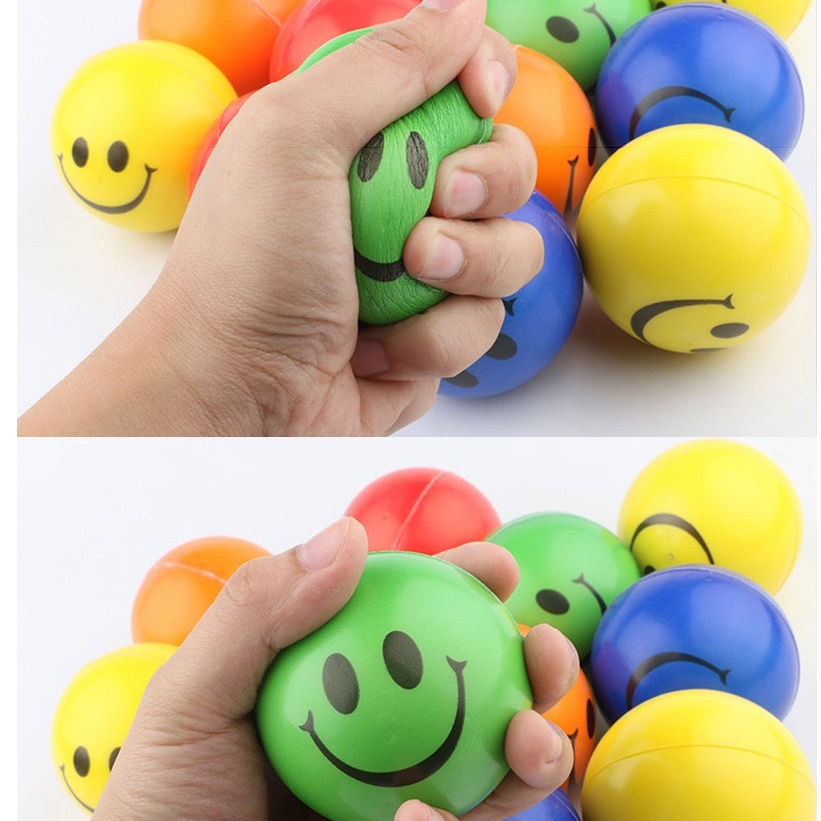 BEZ ลูกบอล บีบ บริหารมือ หน้ายิ้ม ลูกบอลบริหารมือ Stress Ball บอลกำมือ