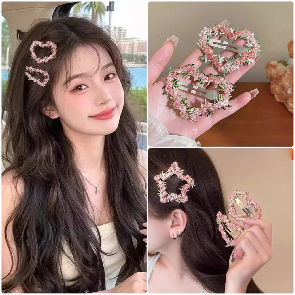 💐 กิ๊บถักดอกไม้ กิ๊บลูกไม้สีสวยๆ ติดแน่นๆค่ะ 🇹🇭พร้อมส่ง