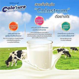 Colosure - โคลอชัวร์ ผลิตภัณฑ์เสริมอาหารโปรตีนสูง มีโคลอสตรุม กลิ่นวนิลลา (800 g)