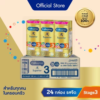นมกล่อง เอนฟาโกร ยูเอชที ซุพีเรียร์ สูตร3 (24 กล่อง) Enfagrow UHT Superior Stage3 (24 boxes)