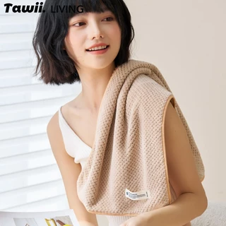 Tawii. ผ้าเช็ดตัว 35*75cm ผ้าขนหนู เนื้อนุ่ม ผ้าเช็ดผม ซับน้ำดีขนไม่หลุด ไมโครไฟเบอร์