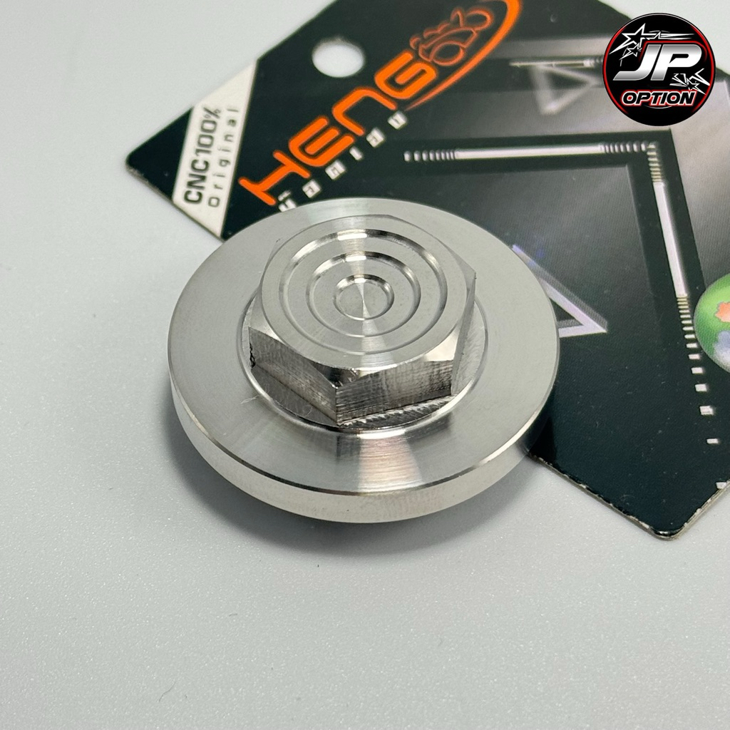 ฝาปิดตะแกรงกรองน้ำมันเครื่อง Giorno/Lead/Pcx160/Adv160/Click160 น๊อตสแตนเลส งานเ