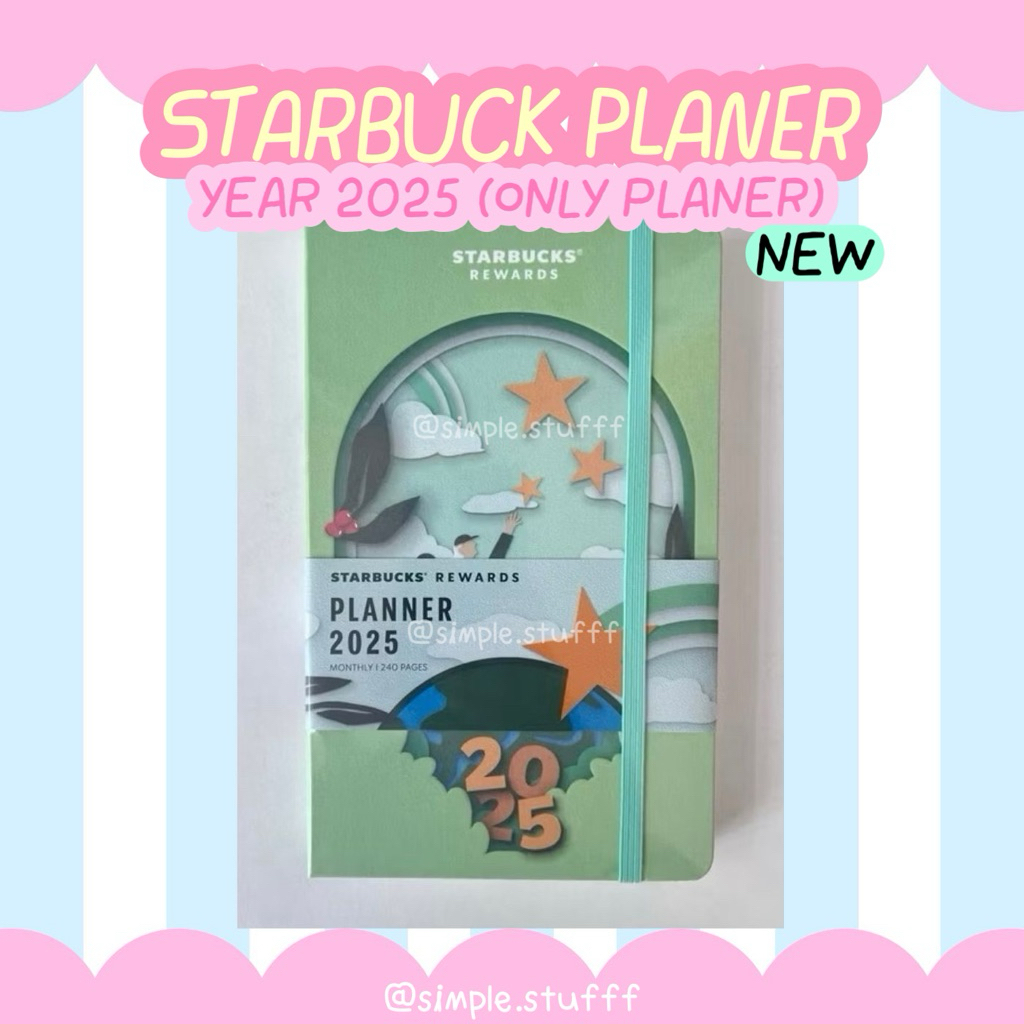 NEW || STARBUCKS PLANER 2025 (ไม่มีกระเป๋า) แท้💯