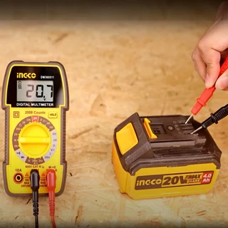 INGCO ดิจิตอลมัลติมิเตอร์ รุ่น DM360011 TRUR RMS 2000 หลัก Digital multimeter