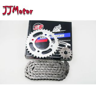 SR โซ่สเตอร์ 3ชิ้น โซ่+สเตอร์หน้า+หลังเดิม 428 สำหรับ WAVE10…