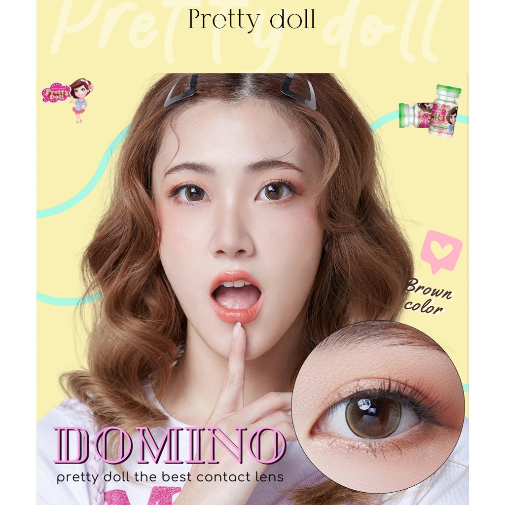 Pretty Doll คอนแทคเลนส์ Domino
