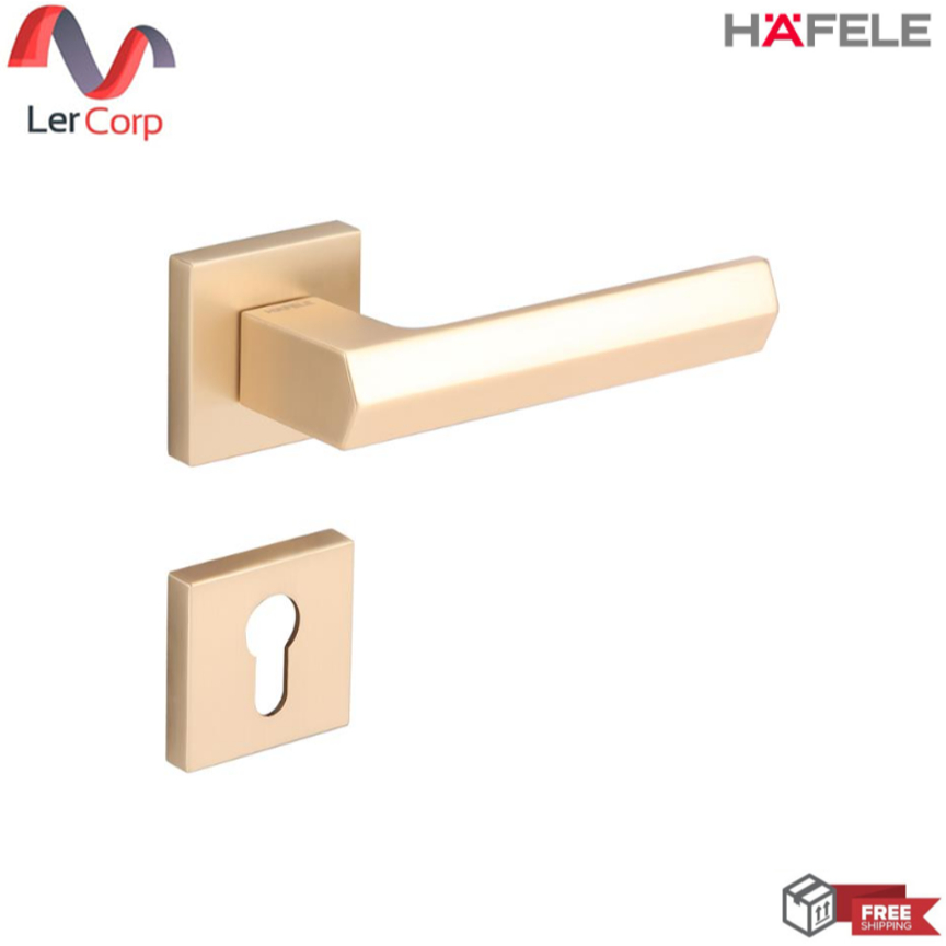 (Hafele) มือจับก้านโยกห้องทั่วไป ทองด้าน (489.11.044)