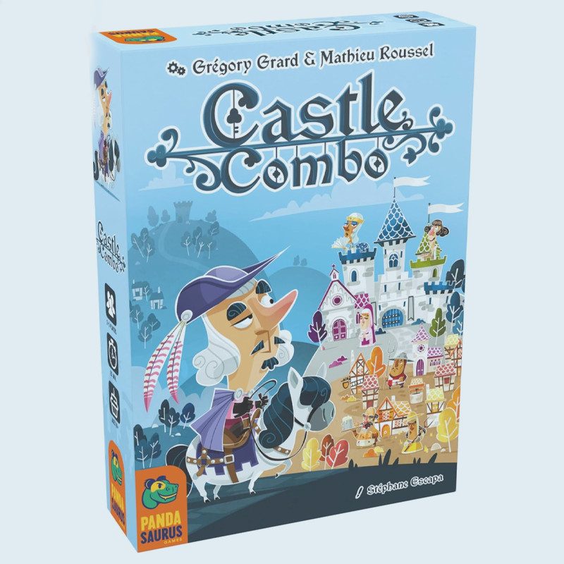 Pandasaurus Games Castle Combo Card Game - Maximize Combos in This Card Placement Strategy Game