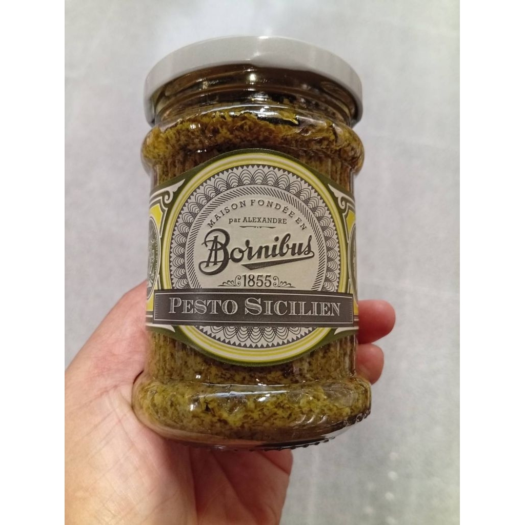 Bornibus Pesto Sicilien 230กระม ซอสสำหรับจิ้ม 230กรัม