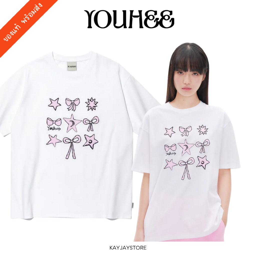 ✨พร้อมส่ง✨ Youhee เสื้อ Star Graphic T-Shirts ของแท้ 100%