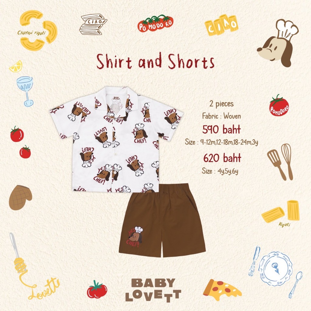 23 Bon Appétit Baby - Shirt and Shorts