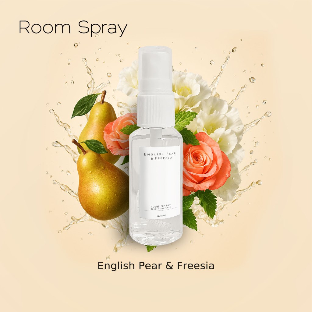 (โค้ดหน้าร้านลด 20 + DETAPR25 ลด 25%) Room Spray สเปรย์น้ำหอม ปรับอากาศ กลิ่น English Pear&Freesia 35ml