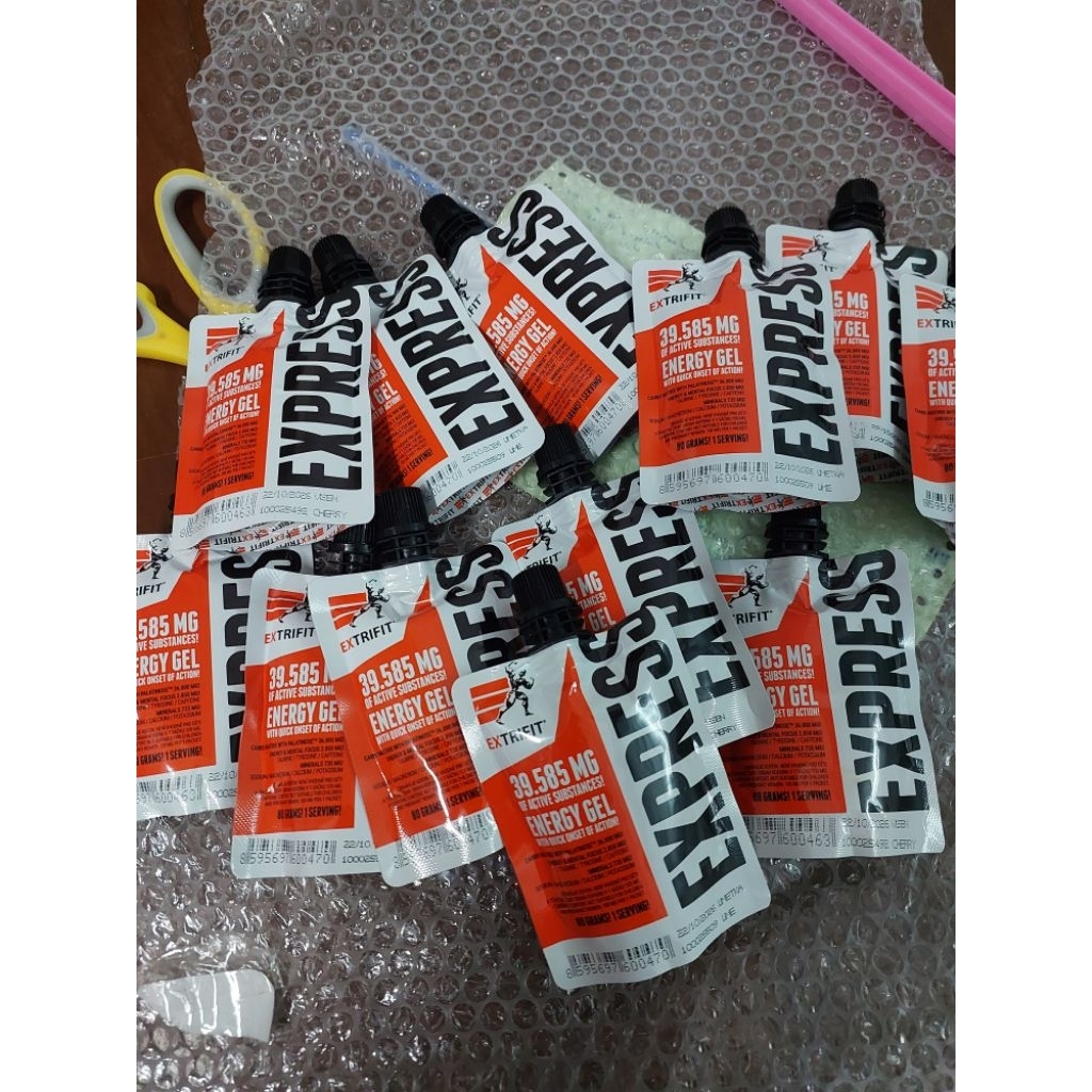เจลให้พลังงาน เจลกินวิ่ง EXPRESS GEL รสมะนาว 80g. ราคาซองละ 129 บาทวันหมดอายุ5/11/2027