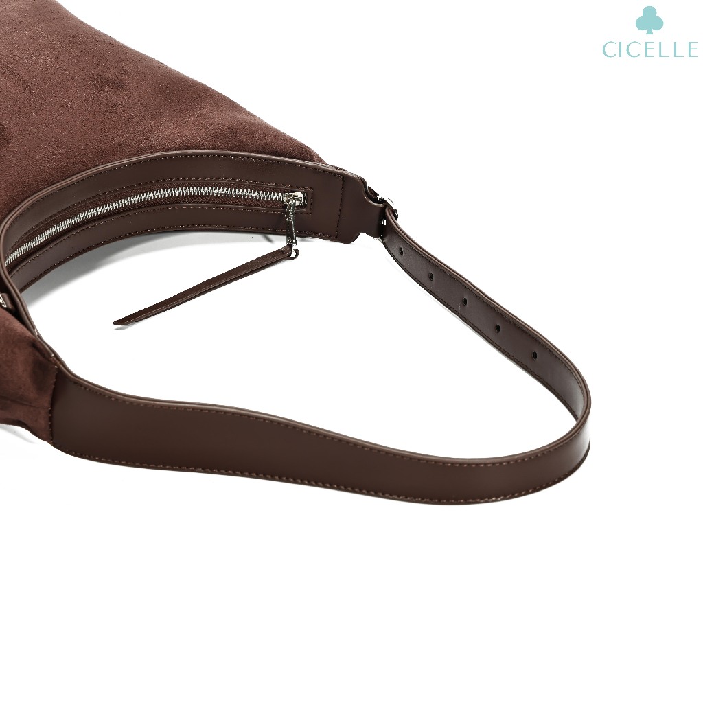 #9946🤎Chu Chu bagหนังกลับ🤎กระเป๋าแบรนด์ CICELLE (ซี-เซล) กระเป๋าสะพายไหล่ - รูปที่ 6