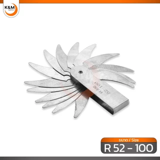 หวีวัดอาร์ เกจวัดรัศมี ขนาด R 1 - 100 - Radius Gauge