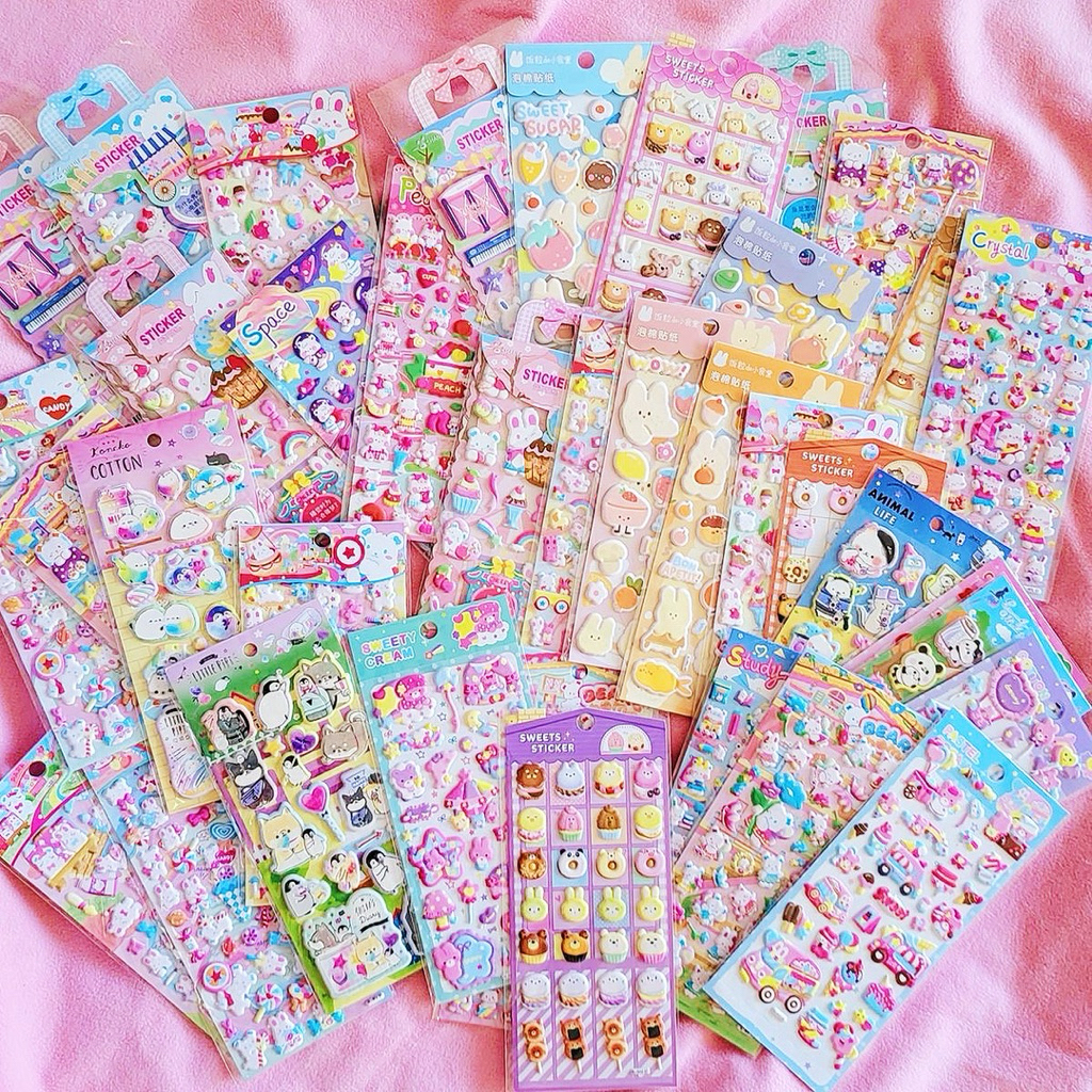 📦🇯🇵 จุ่มสติ๊กเกอร์3D รวมลายสุดน่ารัก(มีงานแท้ bonbon drop)