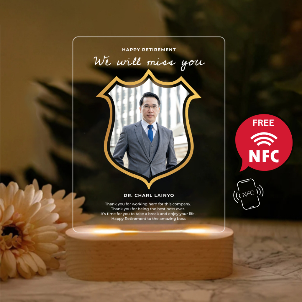 จัดทำ 1-2 วัน Happylife  Personalized Trophy Award 2026 โคมไฟ รูปแบบโล่รางวัล ของขวัญวันเกิด ของขวัญ