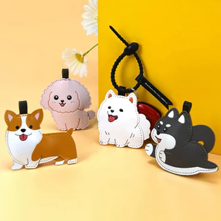 พร้อมส่ง!! ร้านไทย ส่งจากไทย ! พวงกุญแจหมา ที่ห้อยกระเป๋า ลายหมา ลายแมว พวงกุญแจหนัง tag แขวนกระเป๋า keychain kayring
