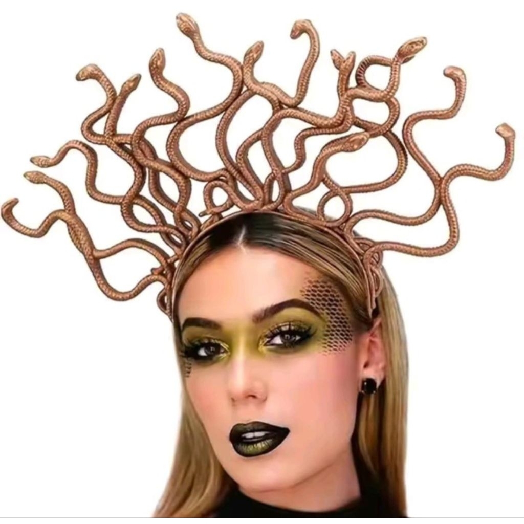 ฮาโลวีนที่คาดผมรูปงูปีศาจงูเมดูซ่าเครื่องประดับศรีษะ - รูปที่ 2