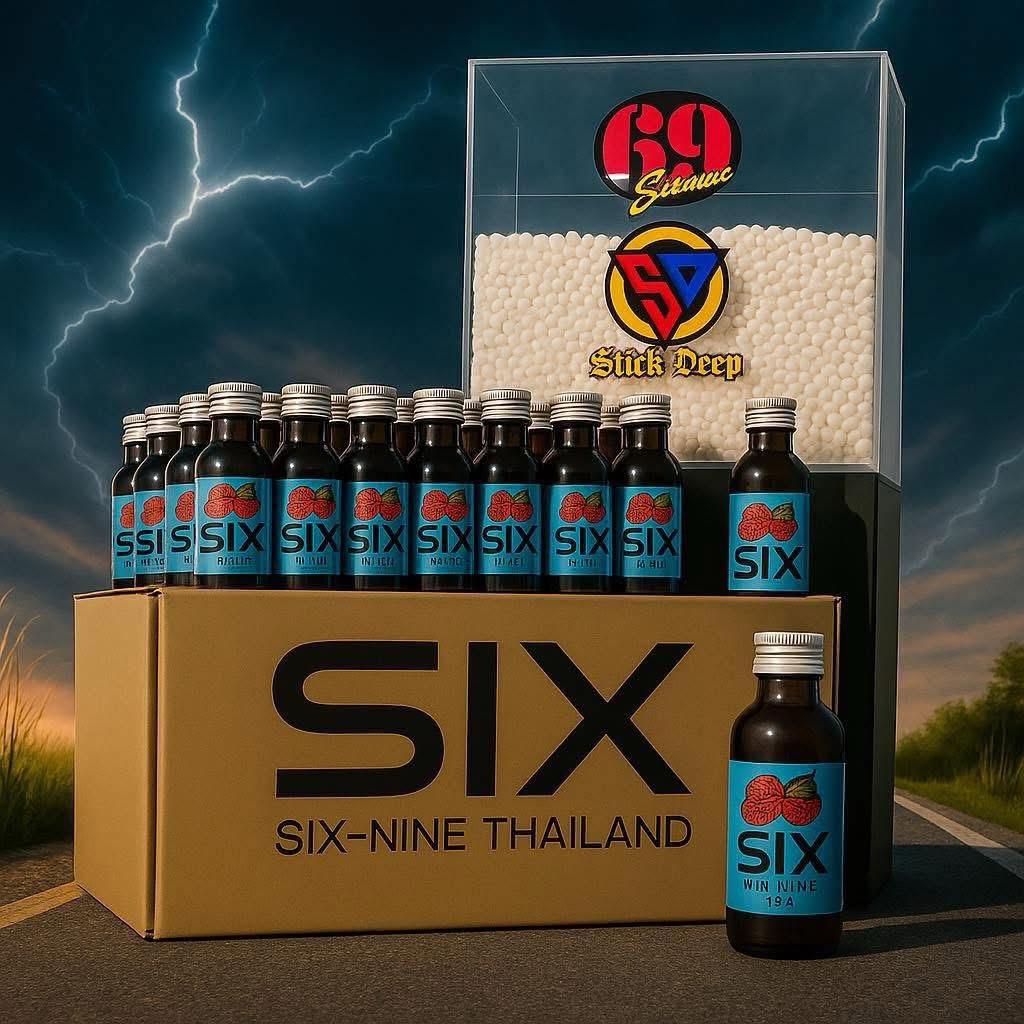 🍒Syrup SixNine ของแท้!! ยกลัง 200 ขวด คละสีได้ เข้มข้น ฝาแดง ฝาเทา