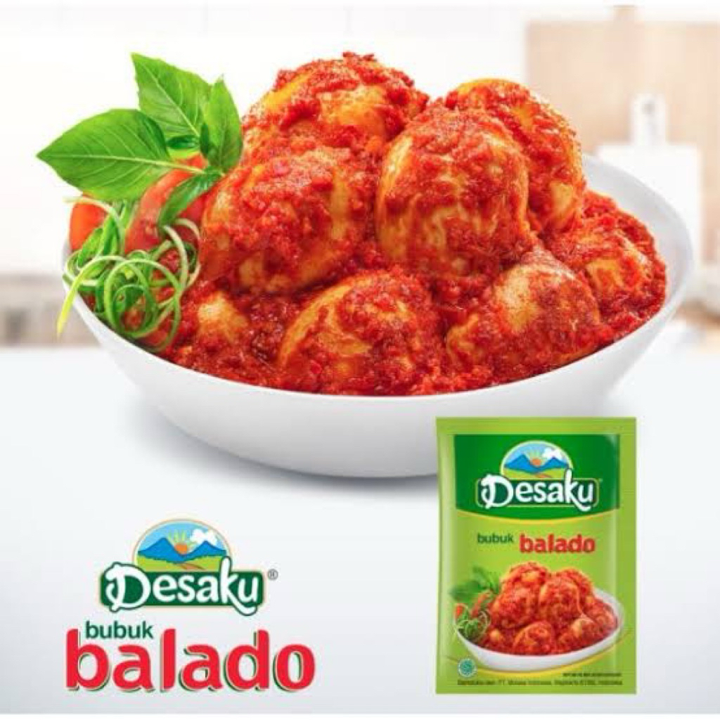 Indonesia Desaku Bumbu Balado 2 Sachets X 12,5 gram / Seasoning Powder Balado Spicy