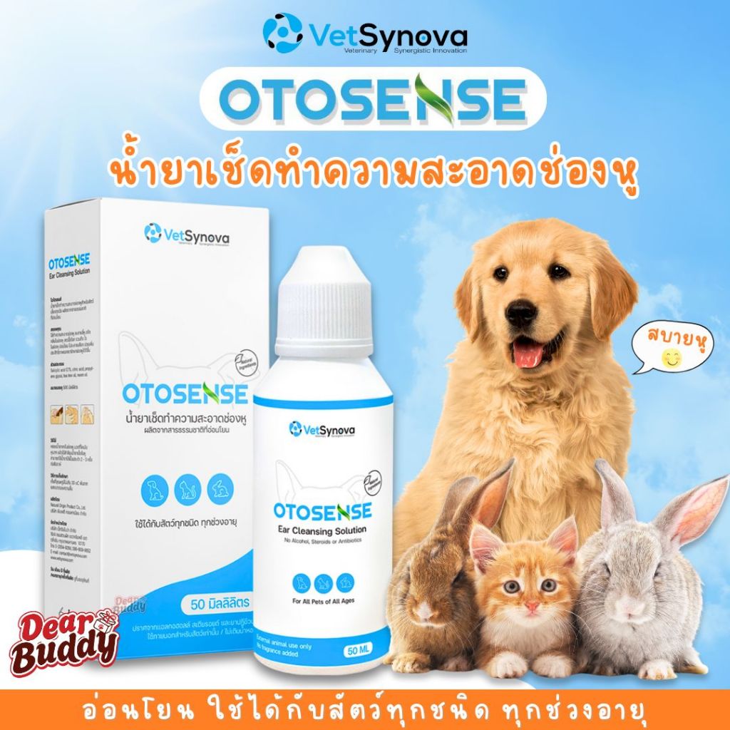 น้ำยาเช็ดหู Otosense 50 ml. ลดกลิ่น กำจัดไรในหู