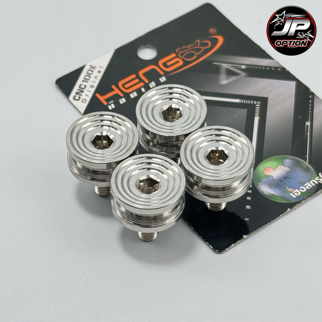 น๊อตพักเท้าLead125/หลีด หัวก้นหอย น๊อตสแตนเลส งานเฮงสกรู