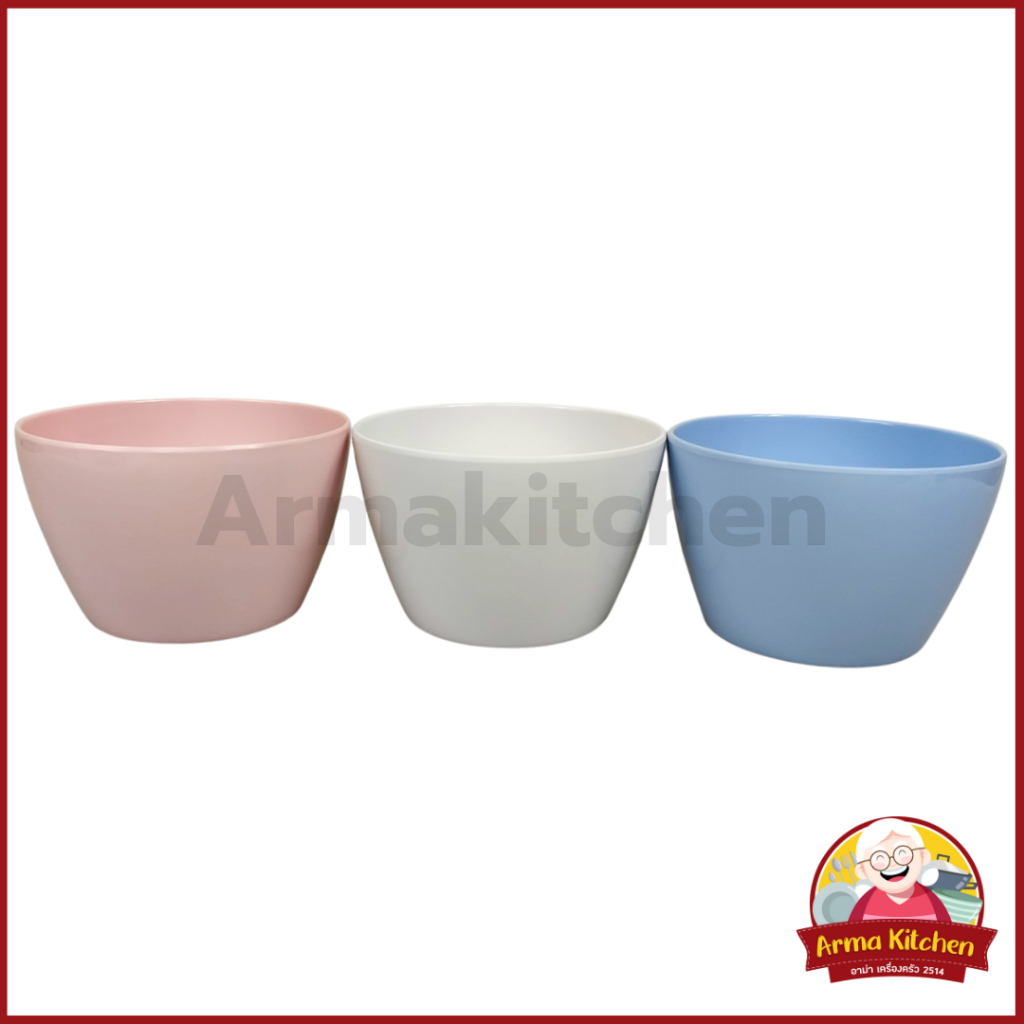 โถตุ๋นเมลามีน (1ใบ) โถใส่เครื่องปรุงเมลามีน / UNICA ตรามือ ขนาด5/6 นิ้ว