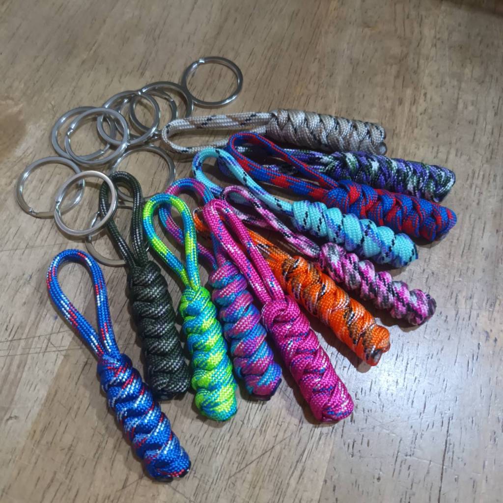 Tec40 Stainless Steel Keychain Paracord Lanyard 4mm PLYS316L UNIT 21 DIVER APPROVED พวงกุญแจ