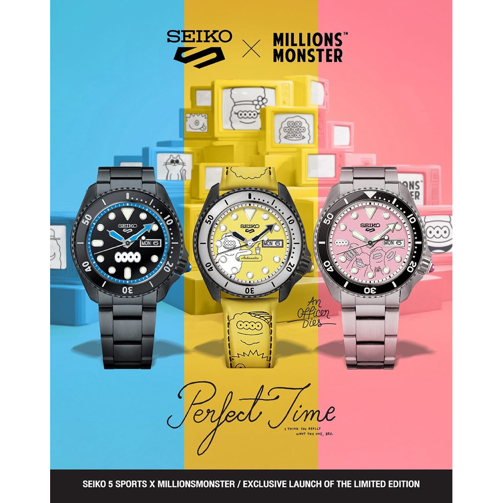 [พร้อมส่ง] Seiko 5 Sports x MillionsMonster Limited Edition [ SRPL65K / SRPL67K / SRPL69K ] [ SRPL65 / SRPL67 / SRPL69 ]