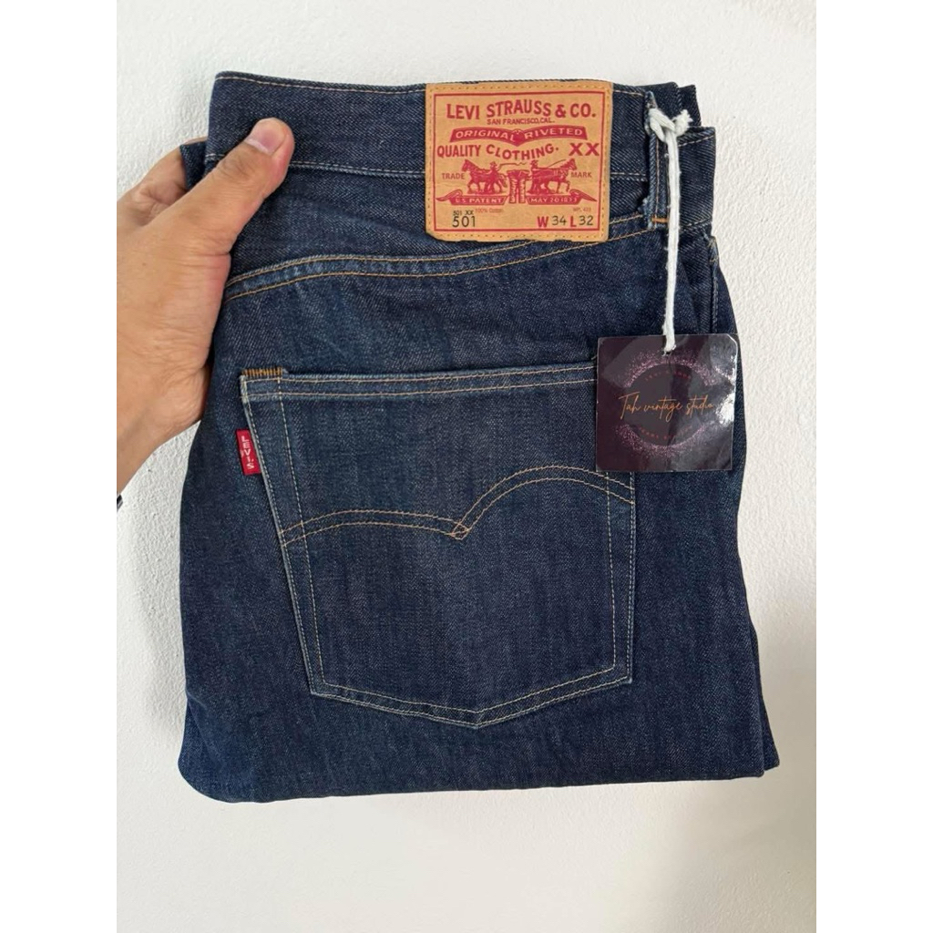 Levi’s 501xx bigE ริมแดง LVC 1966 Made in USA Size 34/32 (ขนาดจริงดูตรงรายละเอียดสินค้า)