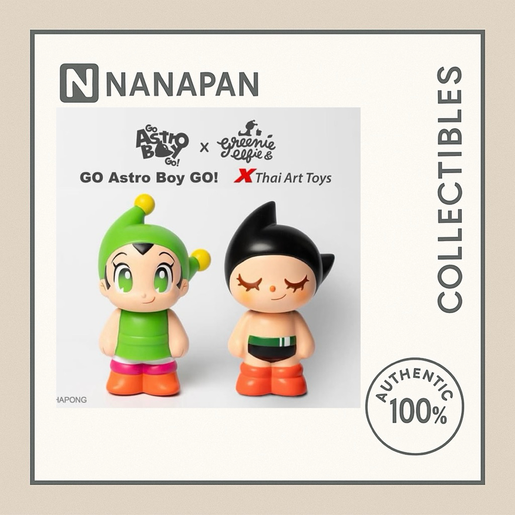 พร้อมส่ง 🇹🇭ใหม่ ไม่แกะ 🔥 Unbox Industries:  Go Astroboy Go x Greenie & Elfie Set Standing DESIGN: TO