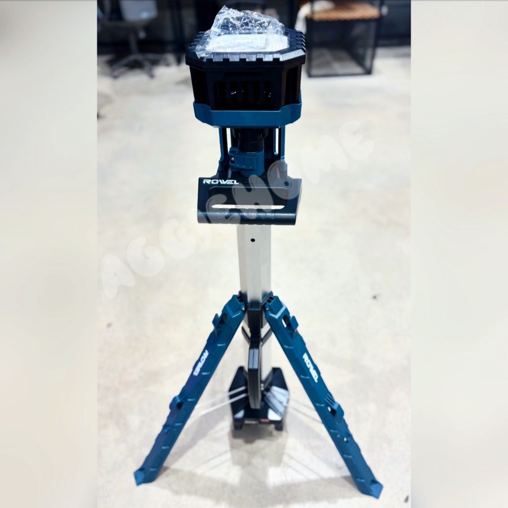 ROWEL สปอร์ตไลท์ไร้สาย รุ่น DWL100-B 20V (มีตัวเลือก) ปรับได้ 180° ไฟLED ไฟส่องสว่าง ปรับสูงสุด 154ซ