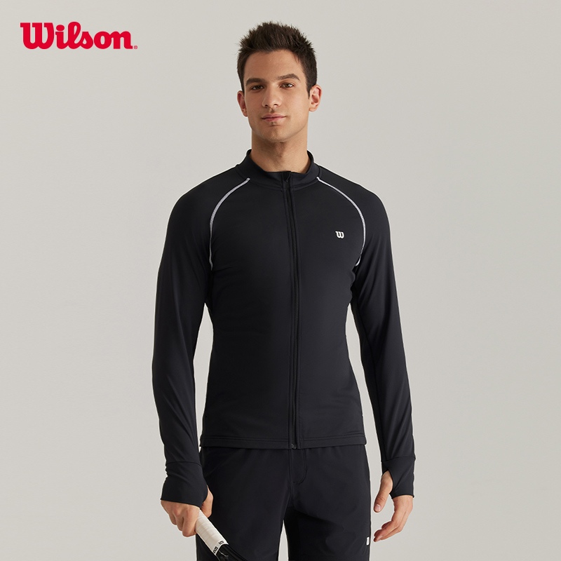 Wilson Men ZIP UP KNIT JACKET WM20053512BKA Official Store
