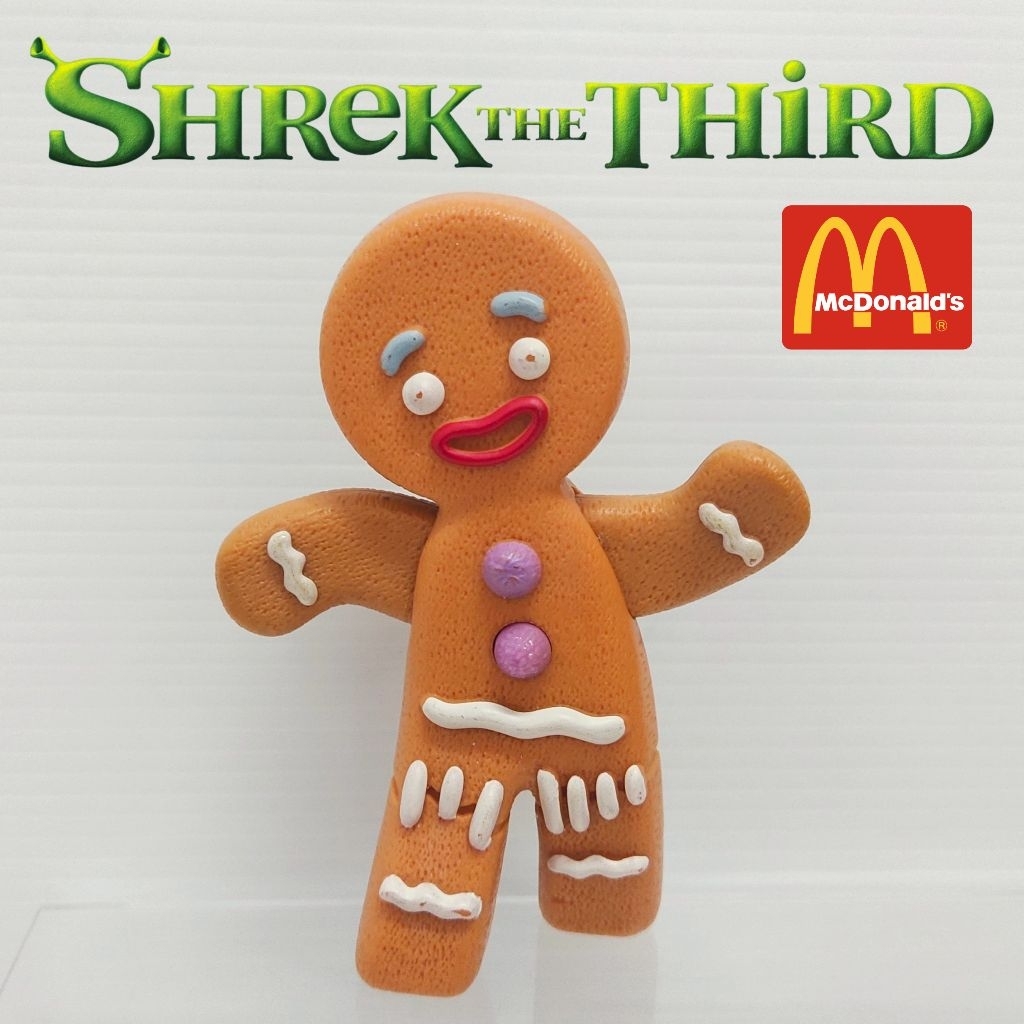 ของเล่น Gingerbread Man มนุษย์ขนมปังขิง Shrek the Third เชร็ค ของสะสม แมคโดนัลด์ McDonald's Happy Me