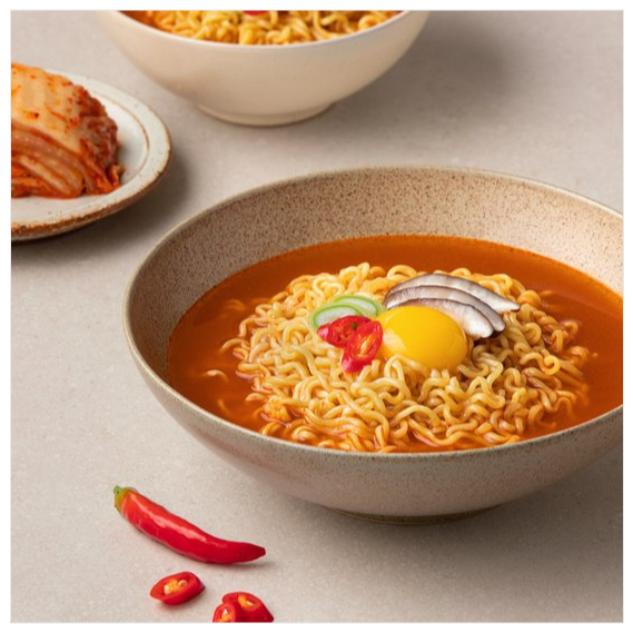 จินรามยอนเผ็ด 5 ห่อ Ottogi Jin Ramen Spicy จิน ราเมง บะหมี่กึ่งสำเร็จรูป มาม่าเกาหลี 진라면 - รูปที่ 6