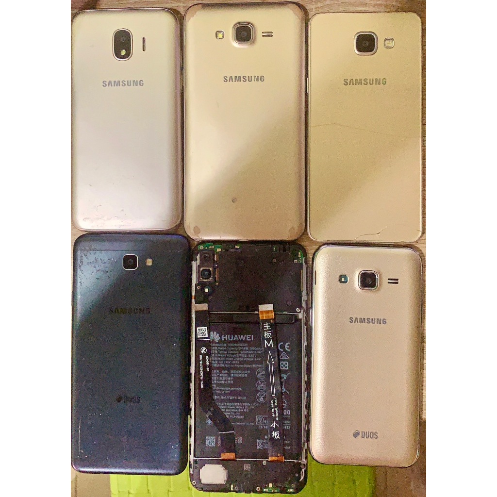 ++ขายเป็นอะไหล่ด่วน++มัดรวมSamsung Galaxy J7 J7Prime Huawei y9 J2pro J2เอาไปทำต่อได้เลย