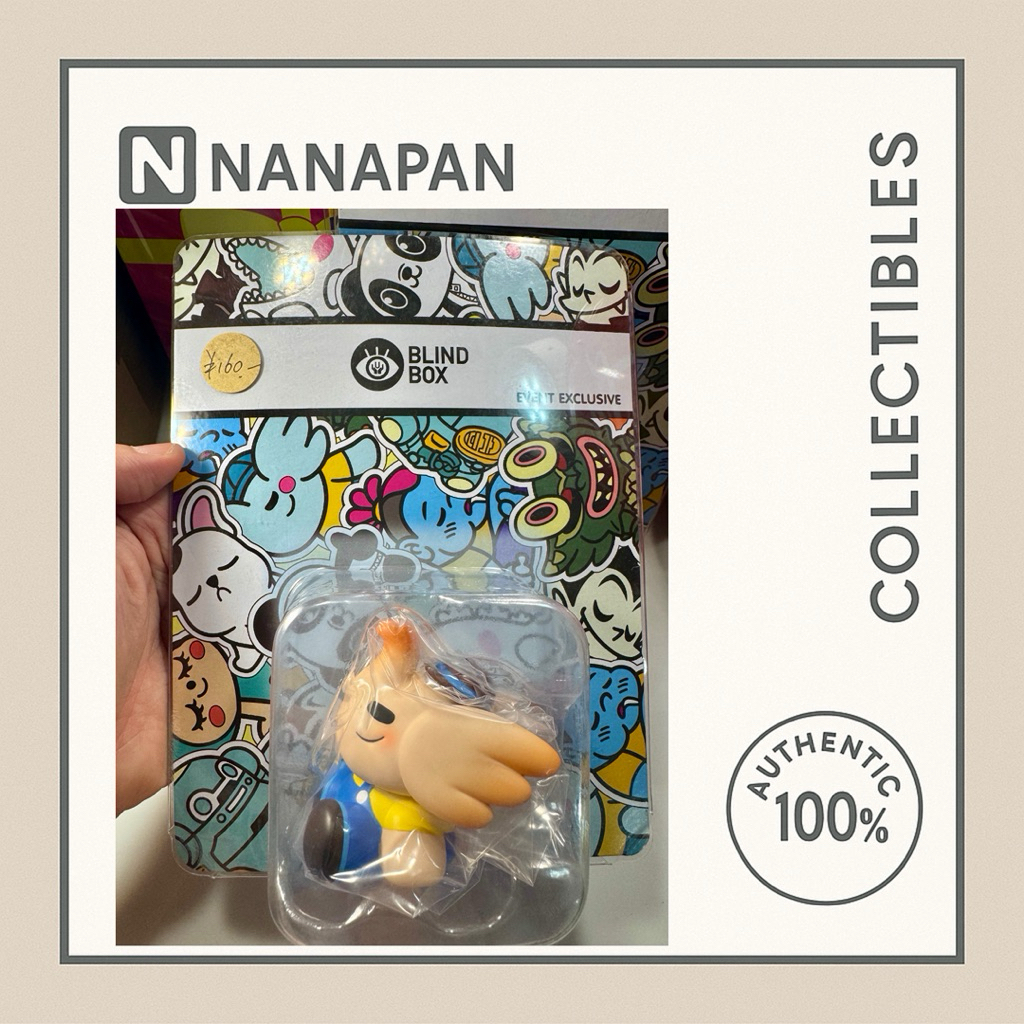 พร้อมส่ง 🇹🇭 Event Exclusive UNBOX BABY ELFIE TRAVELLER BACK TO SCHOOL Blue Vinyl SOFUBI Figure H5CM(