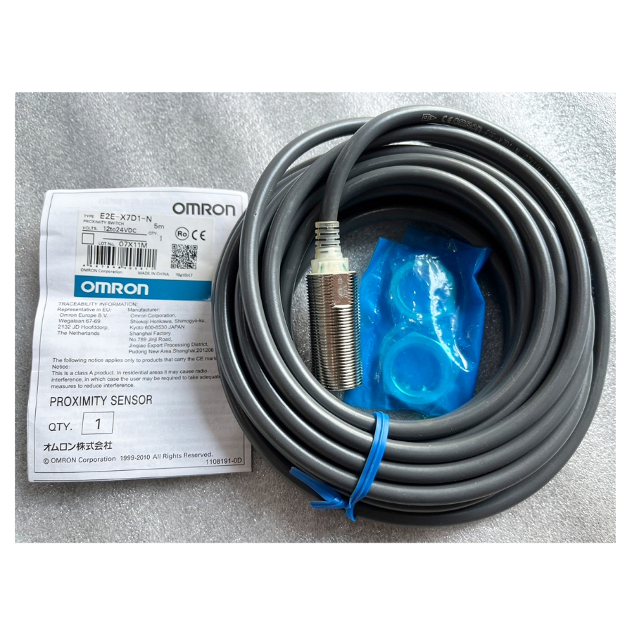 Proximity Switch รุ่น E2E-X7D1-N 2M ,E2E-X7D1-N 5M ,  E2E-X5Y1 2M ยี่ห้อ Omron  💥 ลดโล๊ะสต็อค 💥