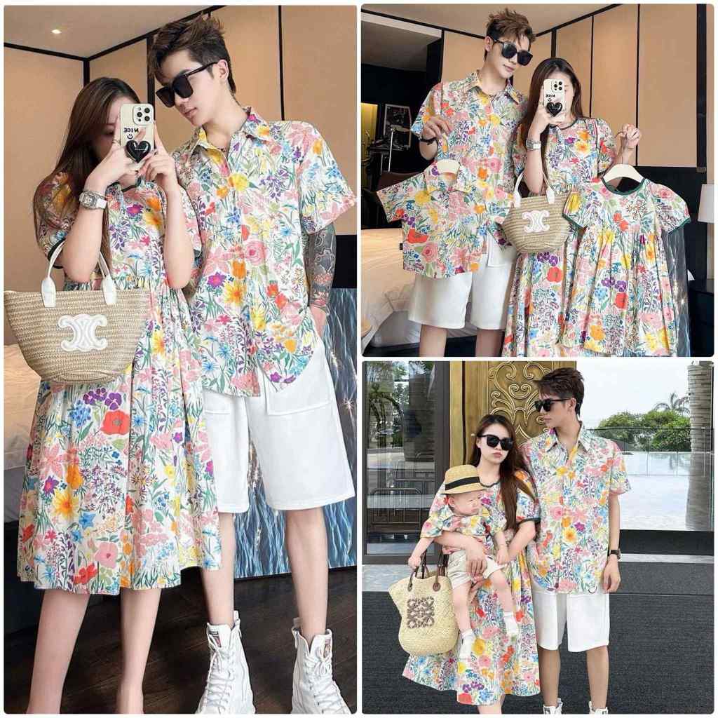 พร้อมส่งชุดครอบครัว Summer Family
