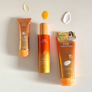 *11W Whitening โลชั่นน้ำตบ / ครีมโสม / บอดี้เซรั่ม / กันแดดลูกส้ม