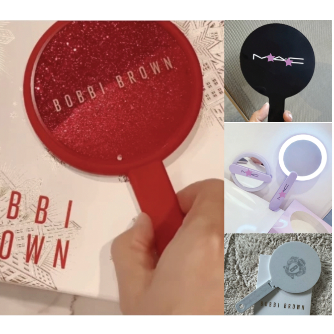 ของแท้ กระจก Bobbie brown   Armani beauty ทรายไหล กากเพชรวิบวับ กระจกวาเลนไทน์  แจกในเทศกาลคริสมาส ข