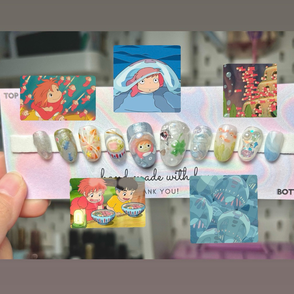 (พร้อมส่ง )เล็บเจลโปเนียวน่ารัก