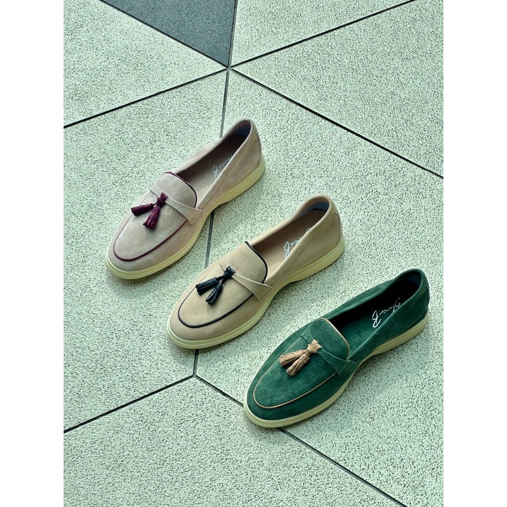 [พร้อมส่ง!] CHARLIE TWO-TONE LOAFERS | Suede lambskin รองเท้าโลฟเฟอร์ทูโทนหนังกลับแกะ