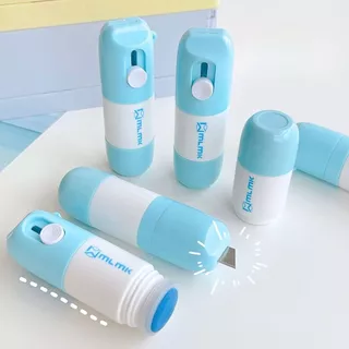 ปากกาปิดข้อความ ลูกกลิ้งลบข้อมูลใบปะหน้า พร้อมคัตเตอร์ 2in1 ใช้ซ้ำได้หลายครั้ง ปิดที่อยู่/ข้อมูลพัสดุ ส่งจากไทย!!!
